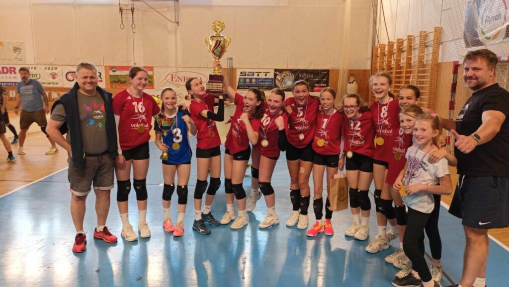 mladé volejbalistky U14 TJ Jiskra Havlíčkův Brod